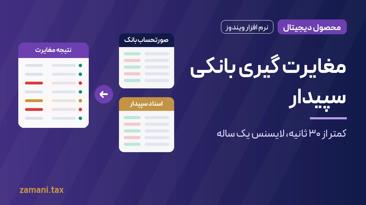 نرم افزار مغایرت گیری بانکی سپیدار